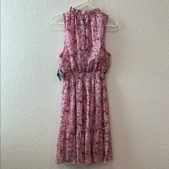 Kate and Lily Pink Floral Sleeveless Dress - Picture 9 of 14